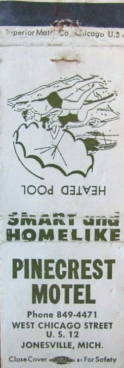 Pinecrest Motel (Americas Best Value Inn) - Matchbook (newer photo)